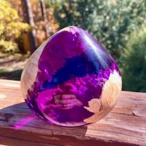 Click to view detail for SH231 Inverted Teardrop Maple & Purple $225